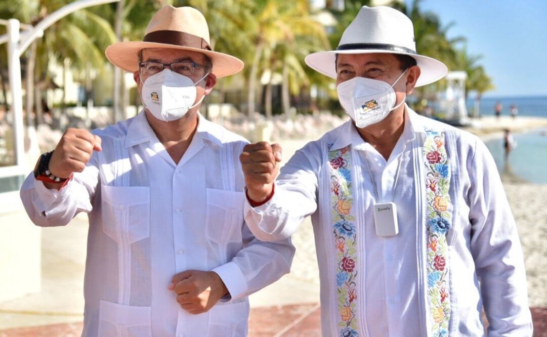 El expresidente estuvo en Quintana Roo respaldando a los candidatos de la coalición PAN-PRI-PRD. Fotos: Cortesía / Coalición "Va por Quintana Roo"