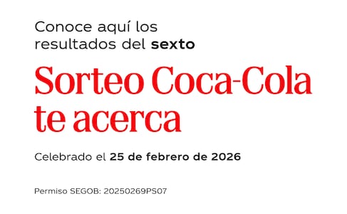 Sorteo Coca-Cola te acerca SEMANA 06