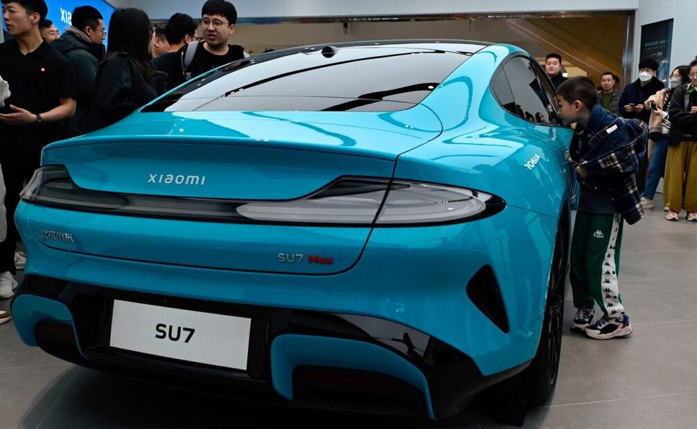 Xiaomi quiere vender sus coches eléctricos en Europa en 2027. (19/08/25) Foto: AFP