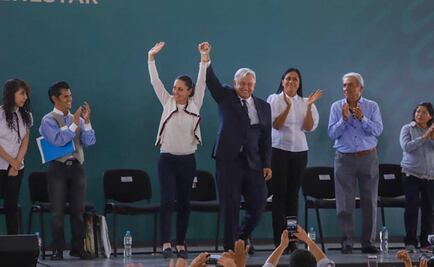AMLO organiza porra para Sheinbaum; “no estás sola”, dice 