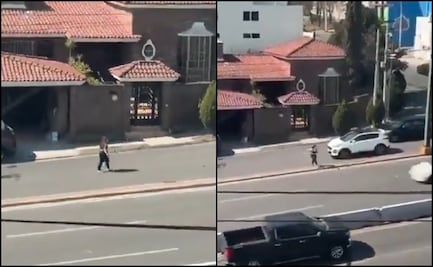 Mujer se avienta al paso de un auto y es atropellada en Monterrey; difunden video del accidente