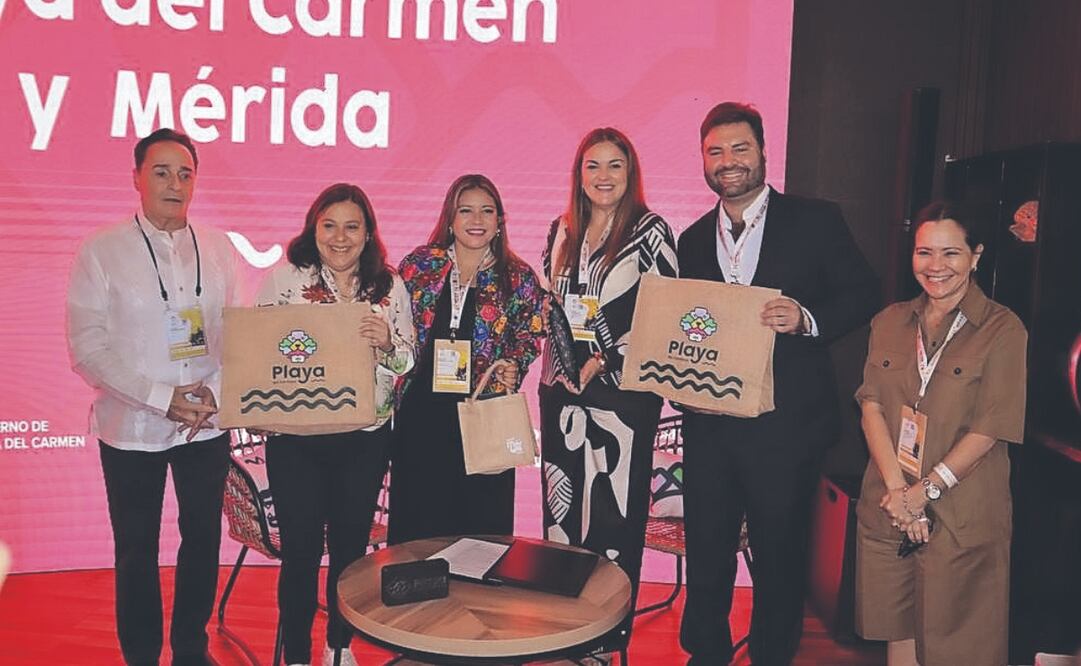 La presidenta municipal, Cecilia Patrón (centro), impulsa diversas acciones para atraer a más turistas, nacionales y extranjeros a Mérida. Foto: Especial