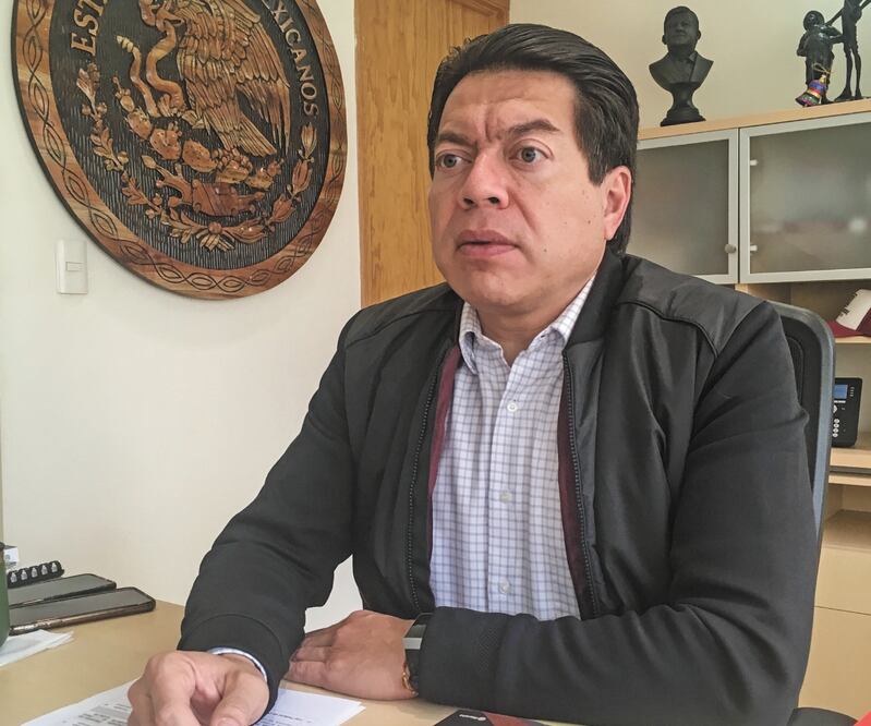 Mario Delgado Carrillo, coordinador de Morena en la Cámara de Diputados. Foto/GERMÁN ESPINOSA. EL UNIVERSAL