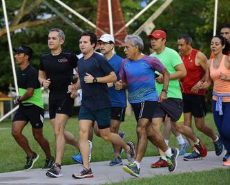 Mancera se ejercita en parque de Villahermosa
