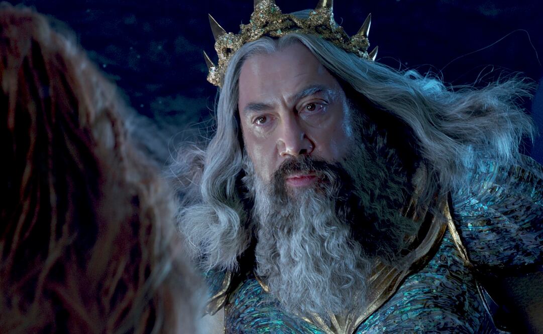 El español da vida al Rey Tritón en la nueva versión de "La sirenita". Foto: Cortesía Disney.