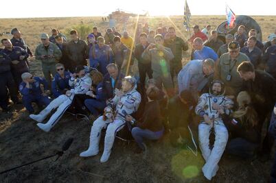 Aterriza con éxito la nave Soyuz TMA-20M