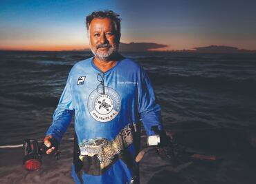 “Yo le devuelvo al mar un poco de vida”