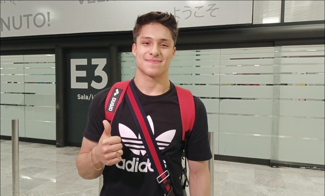 Osmar Olvera, clavadista olímpico mexicano, habla de la importancia de la buena alimentación y deporte para niñas, niños y adolescentes. Foto: Arturo Sanguino / EL UNIVERSAL