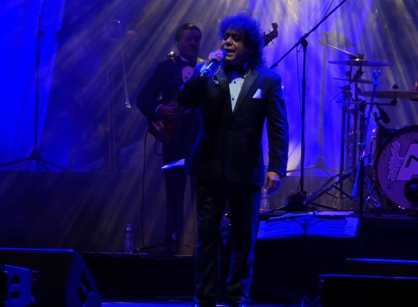 Antonio Saavedra, integrante de Los Ángeles Negros, en el Teatro Metropólitan.
Foto: Los Ángeles Negros, cortesía