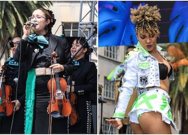 Con mariachi y cumbia arranca el baile dedicado a las madres en el Monumento a la Revolución