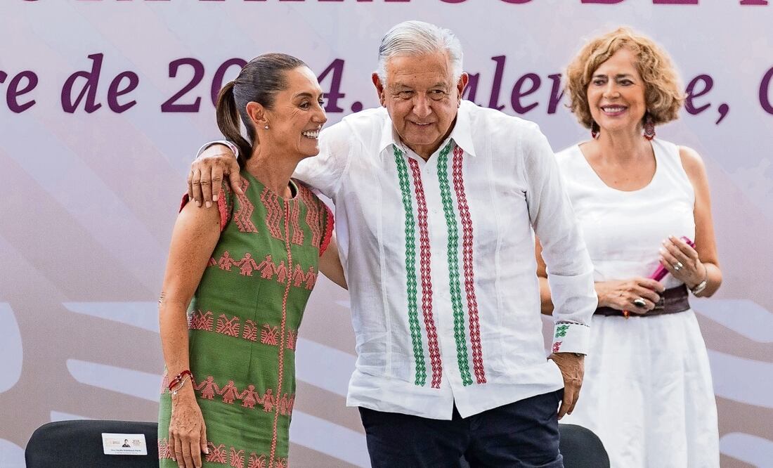 La presidenta Claudia Sheinbaum y el expresidente Adrés Manuel López Obrador. Foto: Hugo Salvador / EL UNIVERSAL