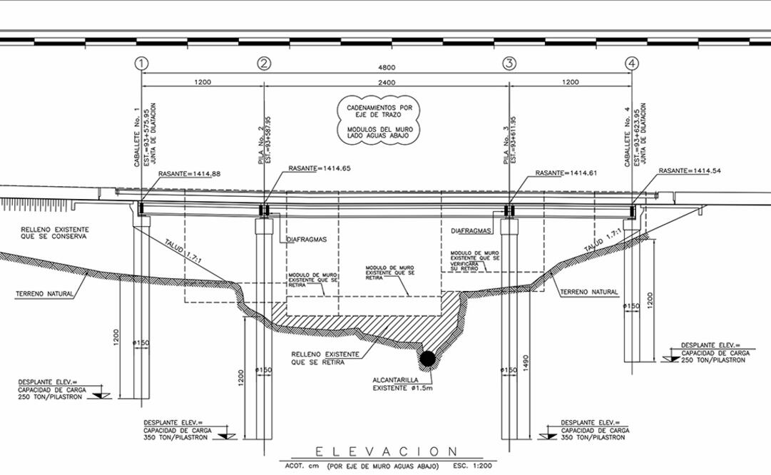 Plano de la obra cortesía de la SCT