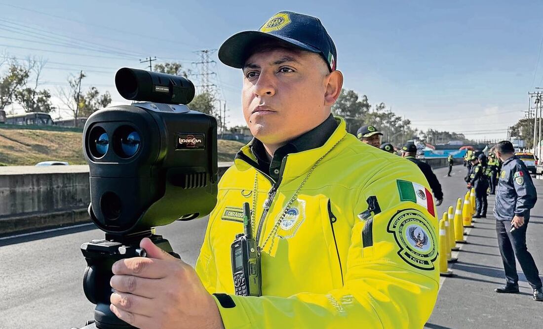 El radar móvil identifica cuál es el vehículo que rebasa la velocidad de circulación permitida, pero no será sancionado por eso, indicaron. (17/03/2025) Foto: Especial