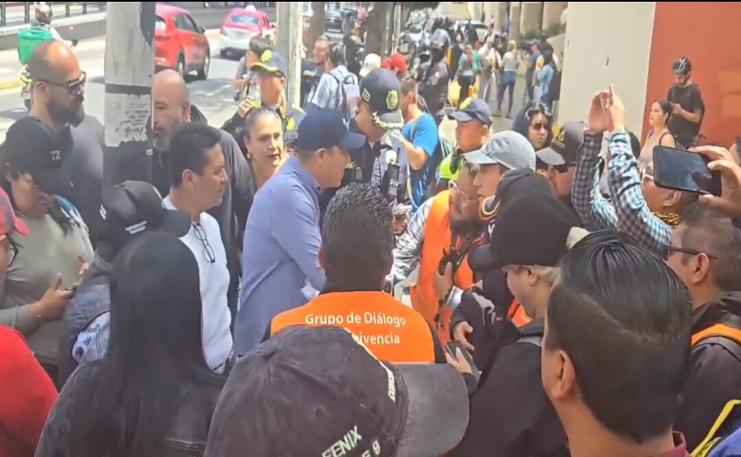 Protestan en Tlalpan contra la gentrificación; autoridades activan protocolo para evitar violencia. Foto: Captura de pantalla