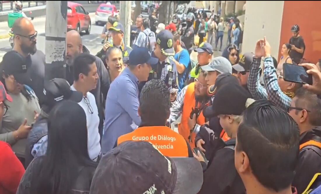 Protestan en Tlalpan contra la gentrificación; autoridades activan protocolo para evitar violencia. Foto: Captura de pantalla