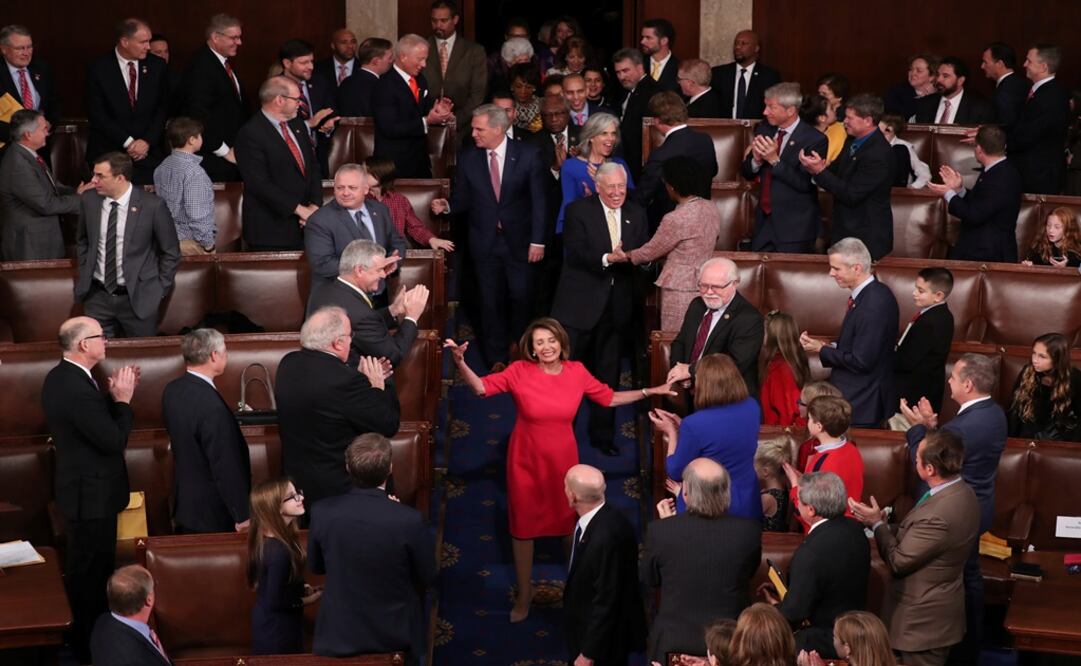 House Speaker-designate Nancy Pelosi (D-CA) is applauded after being elected to the speakership as the U.S. House of Representatives with Democrats in the majority meets for the start of the 116th Congress on Capitol Hill - Photo: Jonathan Ernst/REUTERS