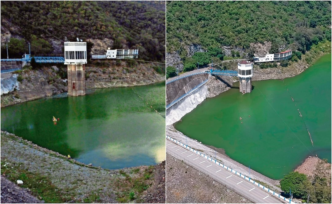 El sistema de captación de agua de lluvia tenía un almacenamiento de 310 millones de metros cúbicos, lo que representaba 41.7% de su nivel de llenado, un déficit de 40% respecto al promedio histórico
Actualmente, las presas del Sistema Cutzamala cuentan con 511 millones 710 mil metros cúbicos, es decir, lograron alcanzar 65% de su capacidad de almacenamiento por las fuertes lluvias que se presentaron. Fotos Alejandro Vargas / EL UNIVERSAL y Archivo EL UNIVERSAL