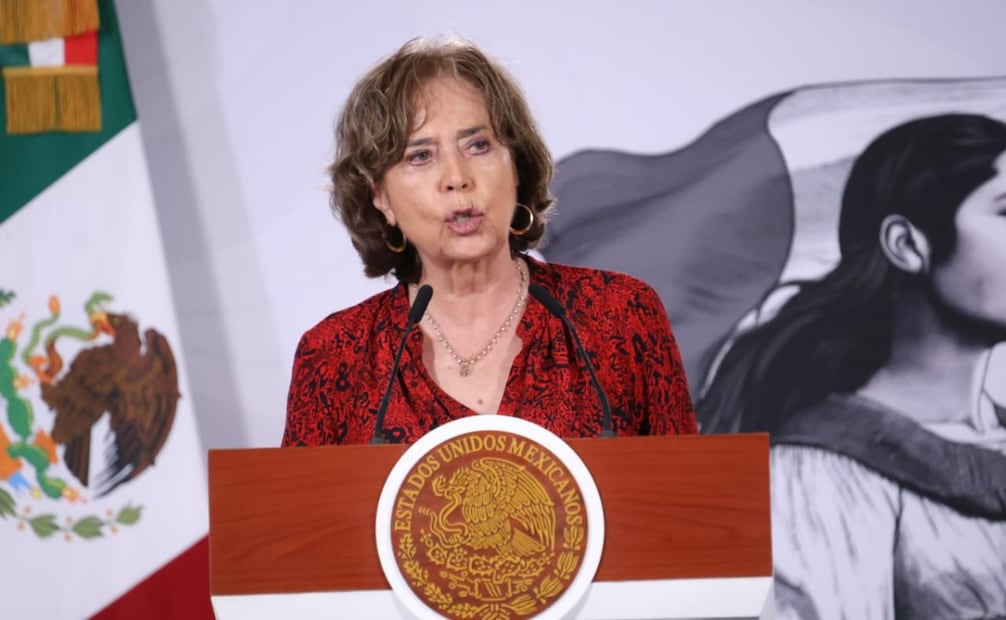 Conferencia matutina de la presidenta Claudia Sheinbaum Pardo en Palacio Nacional el 1 de julio de 2026. Foto: Karla Guerrero / EL UNIVERSAL