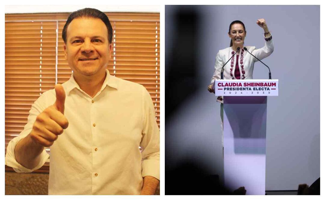 Gobernador de Durango felicita a Claudia Sheinbaum por ser la primera presidenta de México. Foto: Especial