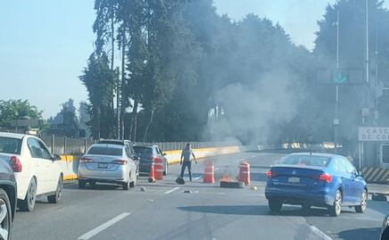 Bloquean autopista México-Cuernavaca; habitantes del municipio Huitzilac exigen atención a incendios forestales