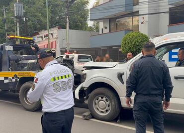 Detienen a presunto responsable de accidente vehicular en Coyoacán; hay dos lesionados, uno de ellos, de gravedad