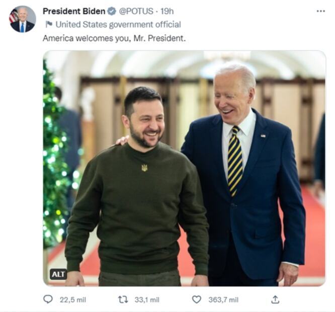 AMLO reprocha a Joe Biden “modito” de dar la bienvenida “a América” a Volodimir Zelensky
