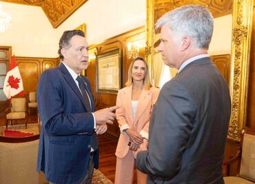 Embajador de Canadá se reúne con Mauricio Kuri; revisan cooperación en Querétaro