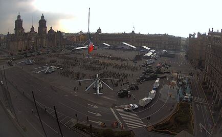 Alistan ceremonia de Sedena en el Zócalo