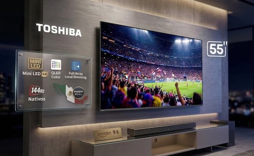 Amazon México rebaja pantalla Toshiba 4K de 55 pulgadas en menos de 9 mil pesos; ¿por qué vale la pena comprarla?