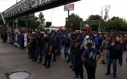 Suspenden servicio en Terminal 1 del Metrobús por bloqueo en AICM