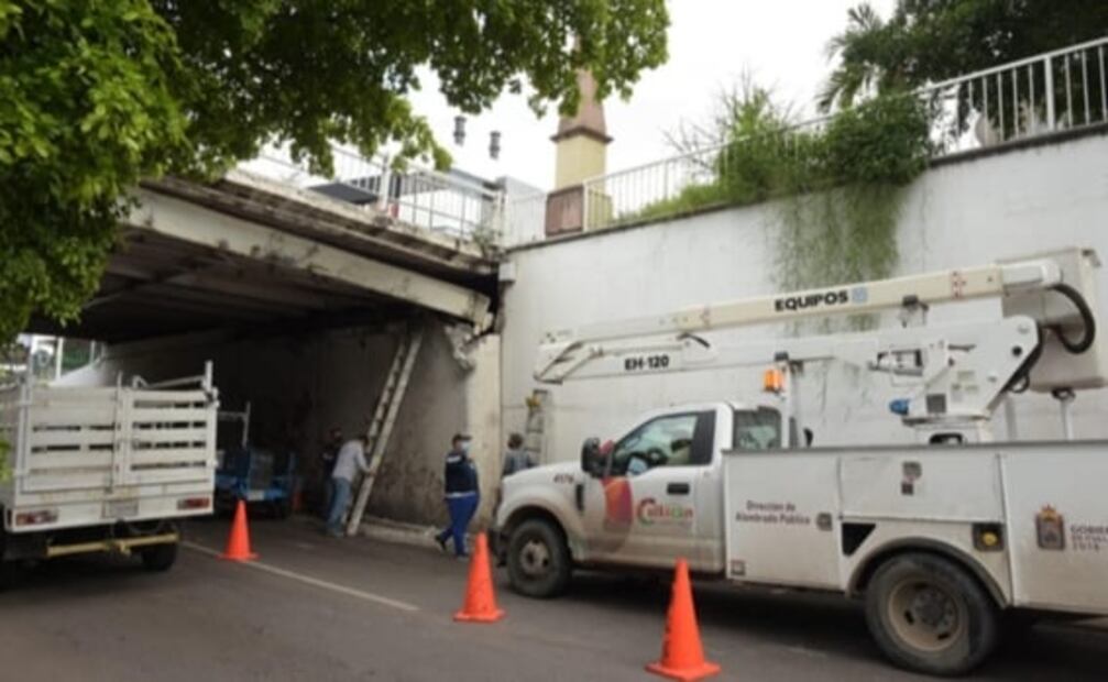 Confirman que daño a puente Miguel Hidalgo en Culiacán no representa riesgo