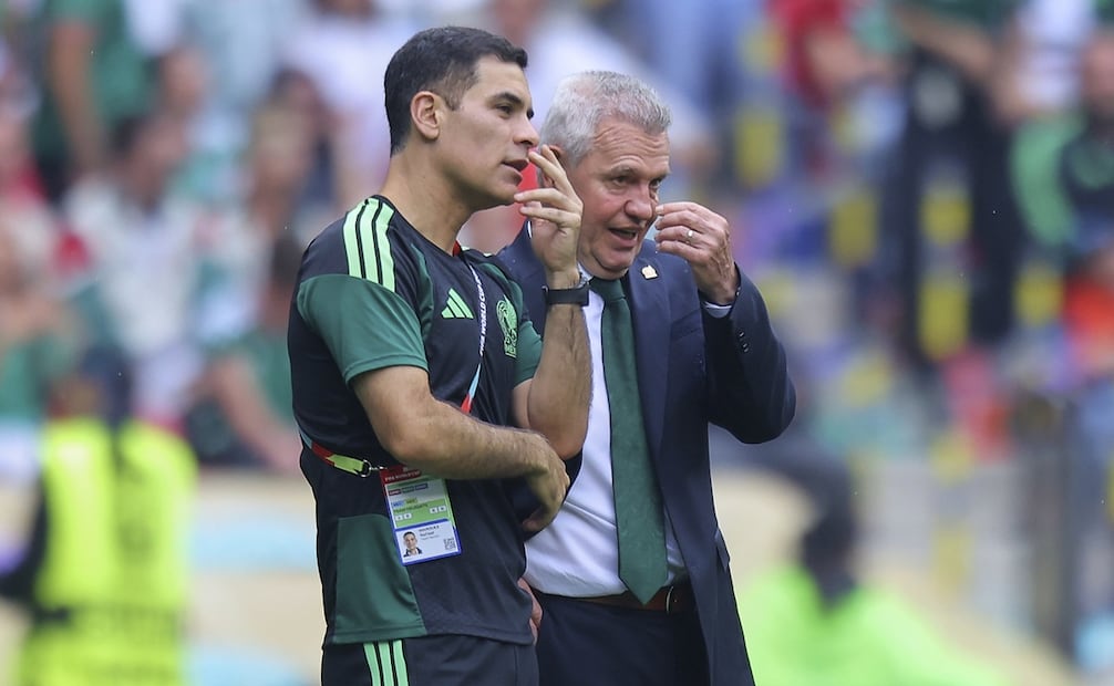 Rafael Márquez y Javier Aguirre durante un duelo de la Copa del Mundo. FOTO: IMAGO7