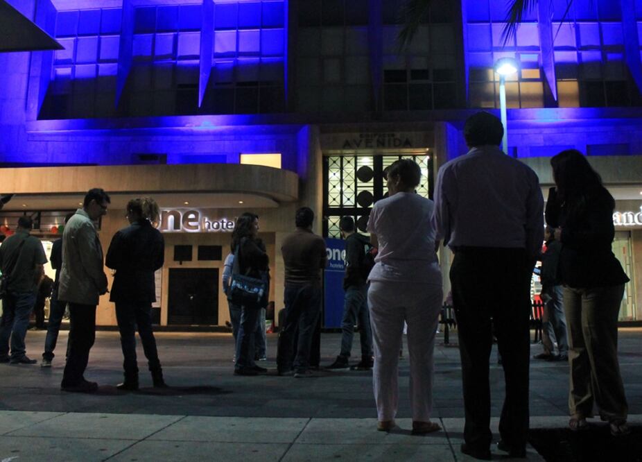 Después de las 23:45 horas, se activó la alerta sísmica en el Distrito Federal. Foto: Lucía Flores/EL UNIVERSAL