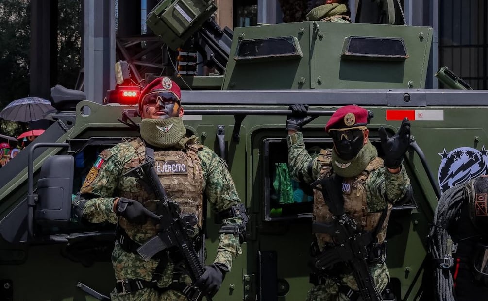 Elementos del Ejército mexicano durante el Desfile Cívico Militar con motivo de la Independencia de México (16/09/2026). Foto: Osmar Alvarado / EL UNIVERSAL