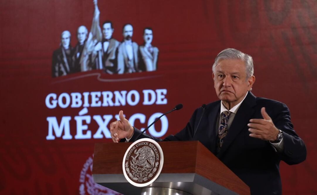El presidente Andrés Manuel López Obrador en la conferencia de esta mañana. Foto: Germán Espinosa/EL UNIVERSAL