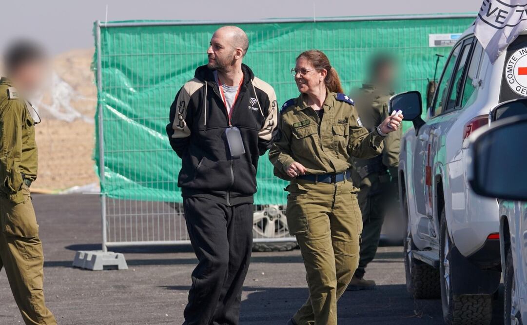 Iair Horn, uno de los rehenes israelíes entregados este sábado por Hamas en Gaza. Foto: EFE