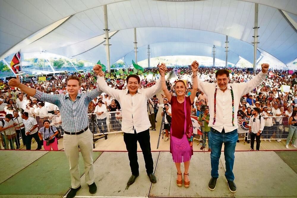 Claudia Sheinbaum encabezó la firma del Acuerdo de la Unidad por la Transformación en Tampico. Foto: Especial