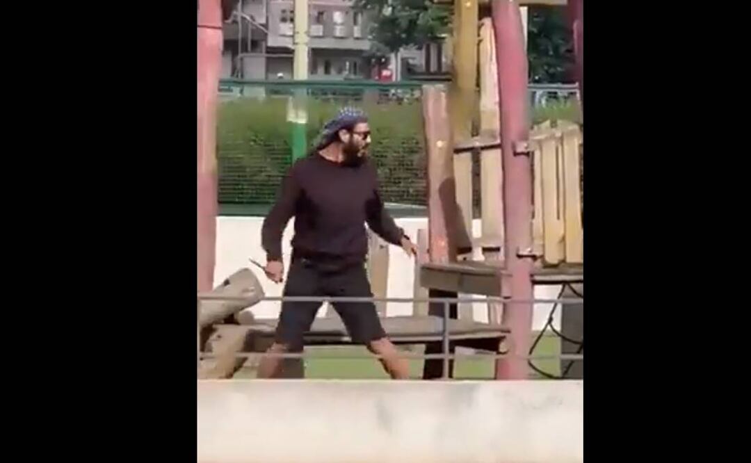 Un hombre perpetró un atentado en el parque Paquier d'Annecy, hiriendo al menos a seis personas que fueron trasladadas al hospital, entre ellas cuatro niños. Foto: Captura de pantalla