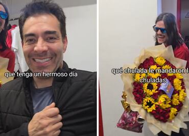TikTok: Con flores "El Patrón" sorprenden a Omar Chaparro antes de su concierto en el Lunario