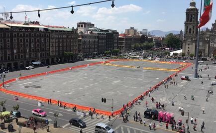 Reanudan rehabilitación de Zócalo capitalino
