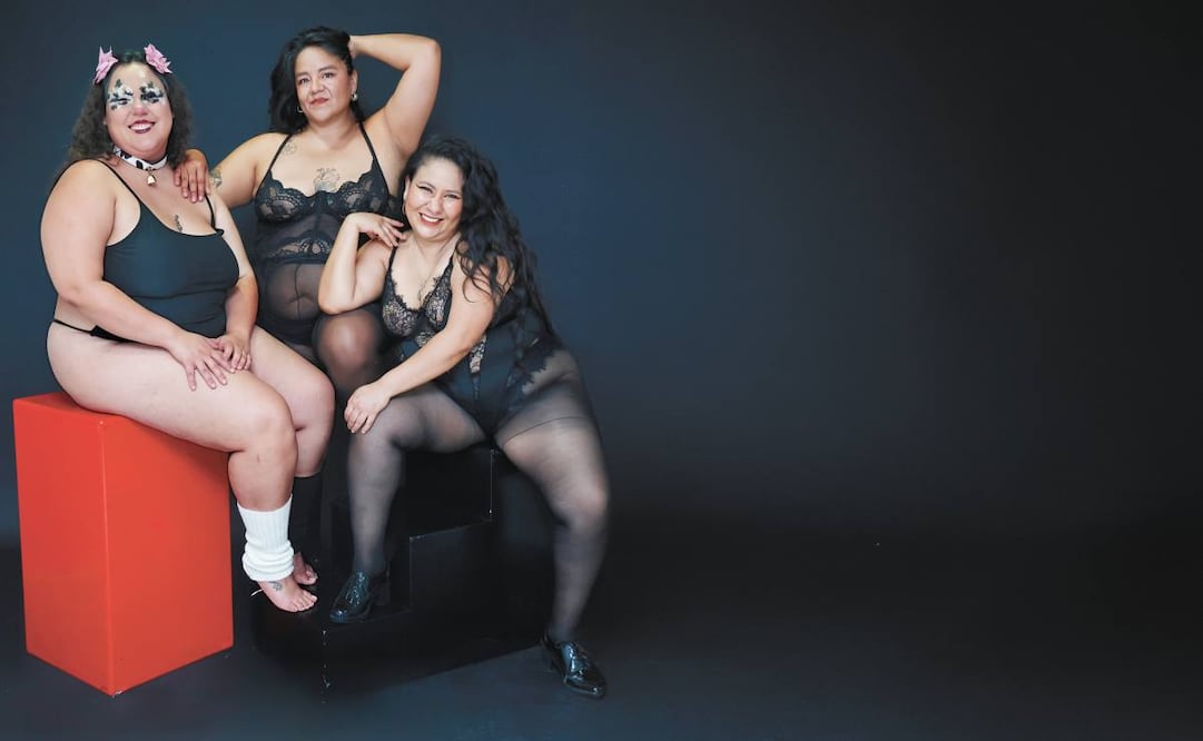 Retratos con el colectivo gordas expansivas que presentan dos obras de teatro, en la redacción de El Universal. Foto: Fernanda Rojas / EL UNIVERSAL