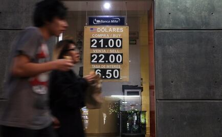 Trump estresa al peso; dólar llega a 22.10