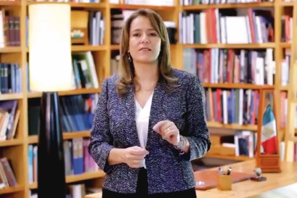 En un mensaje difundido a través de redes sociales, Margarita Zavala Gómez del Campo anunció su salida del PAN y que competirá por la vía independiente como candidata a la Presidencia de la República. (TOMADA DE VIDEO)