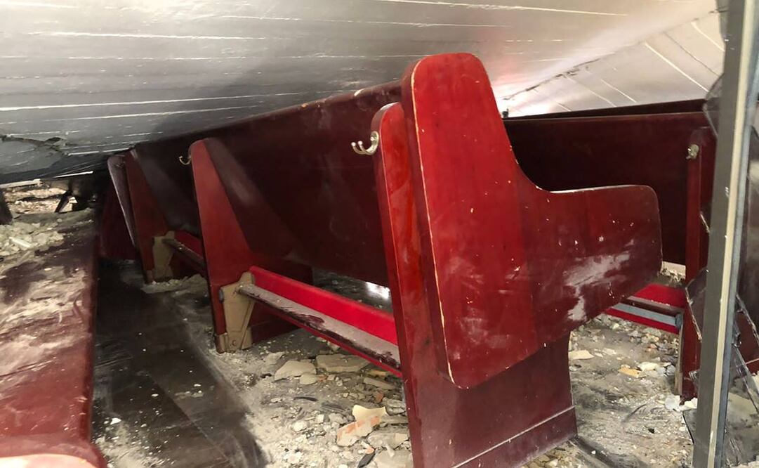 Colapsa iglesia en Ciudad Madero, Tamaulipas / Foto: Especial