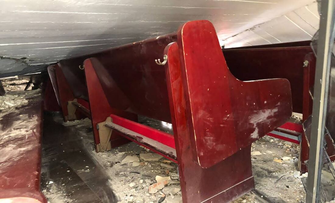 Colapsa iglesia en Ciudad Madero, Tamaulipas / Foto: Especial