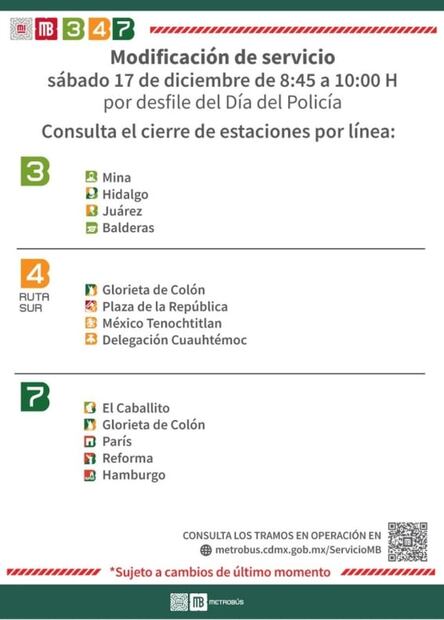 Inician cierres viales en Paseo de la Reforma por día del Policía