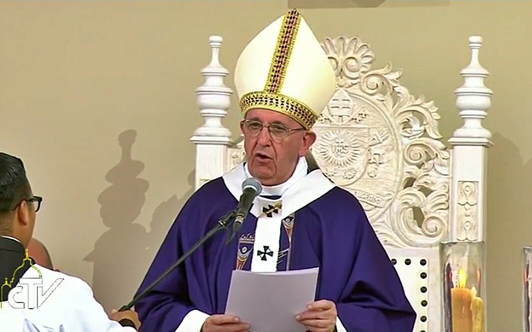 “México es una sorpresa”, declaró el Papa Francisco poco antes del final de la última ceremonia litúrgica que ha oficiado en territorio mexicano. Foto CTV