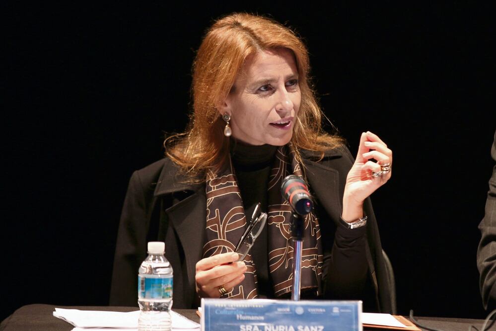 Nuria Sanz, directora y representante de UNESCO en México, durante su participación en el foro “Derechos Culturales y Derechos Humanos” (HÉCTOR ALFARO. OBTURADOR MX)