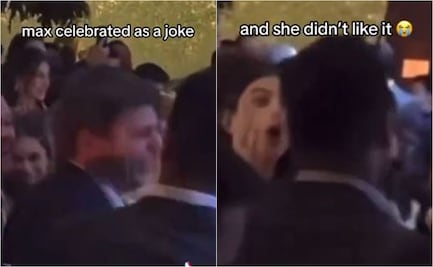 Novia de Max Verstappen no pudo quedarse con el ramo en una boda y así lo celebró el piloto