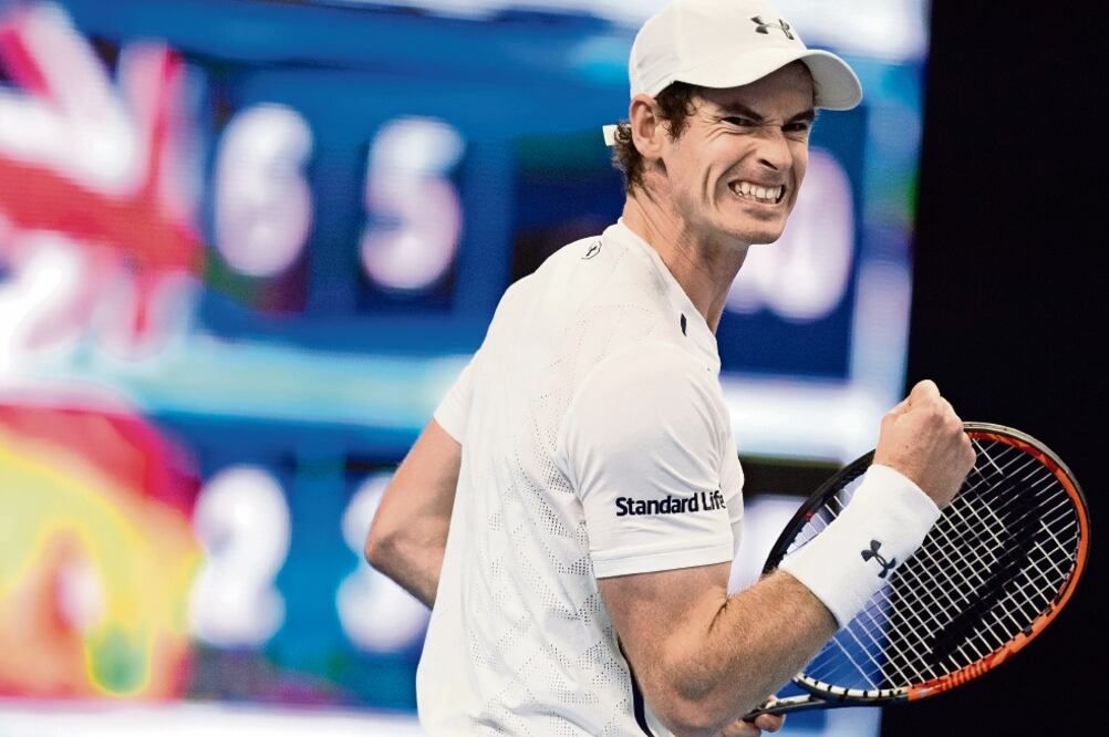 Andy Murray dejó fuera a David Ferrer y en la final se medirá al búlgaro Grigor Dimitrov, que avanzó sin jugar (NG HAN GUAN. AP)